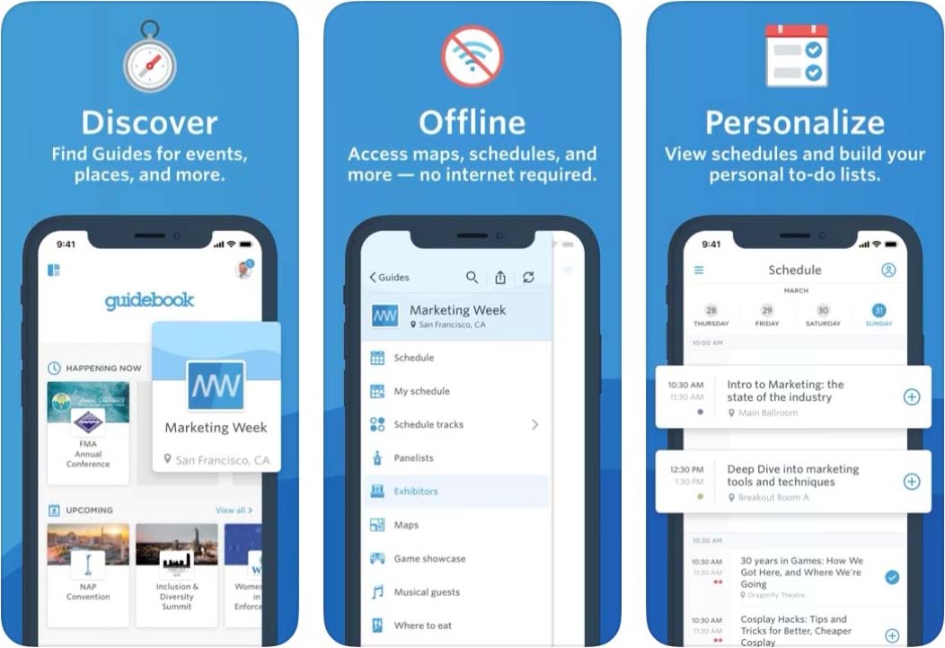 Image: Screenshot of the Guidebook App Download Screen